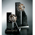 Large Bronze Scepter Global Award w/ Marble Base